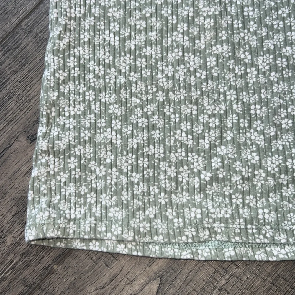 OshKosh B'gosh Sage Green Floral Dress w Shrug 8 EUC